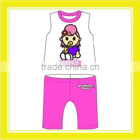2016 Hot Sell Product Bros Baby Rinne 100% Cotton Purple For Children Two Pieces Per Set photo-3