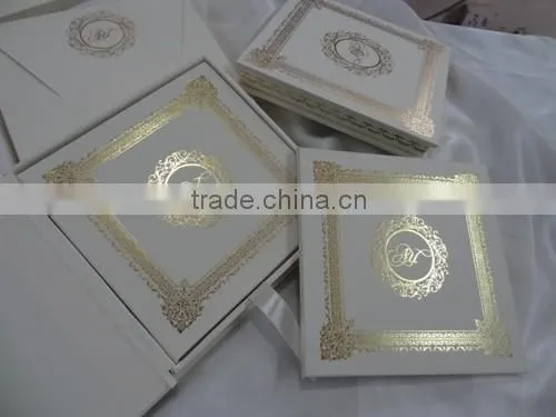 Craft Paper Wedding Invitation Box With Matching Mailing Box-ON SALE photo-5