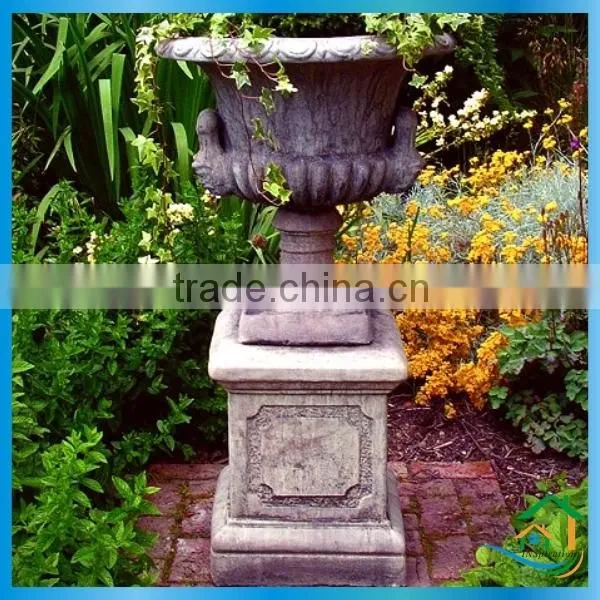 Sandstone Lamp Pillar Planter photo-5
