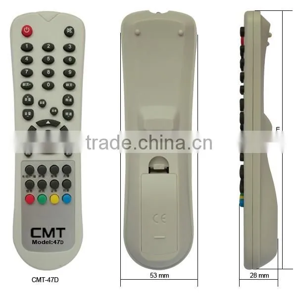 47 Keys Silicone ABS Infrared Dvb Universal Remote Control photo-3