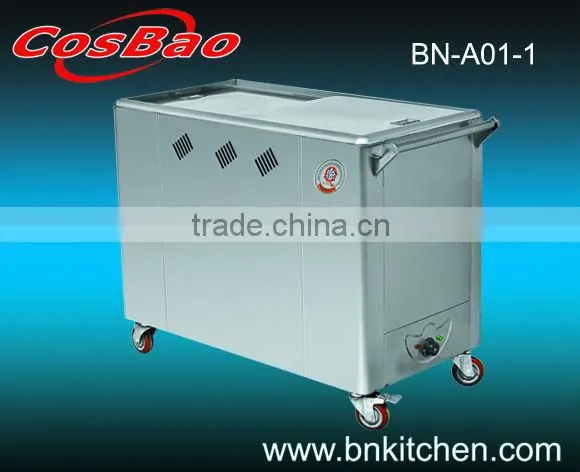 Stainless Steel Kitchen Trolley / Electric Towel Trolley