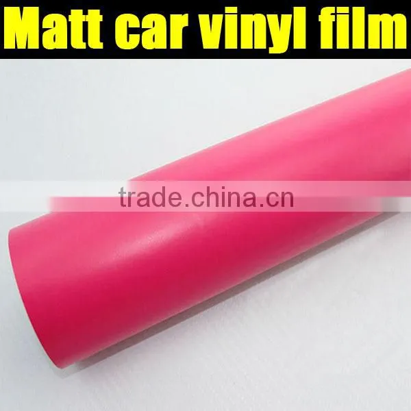 Matt Car Vinyl Wrap Roll Size 1.52*30m Pink Color photo-4