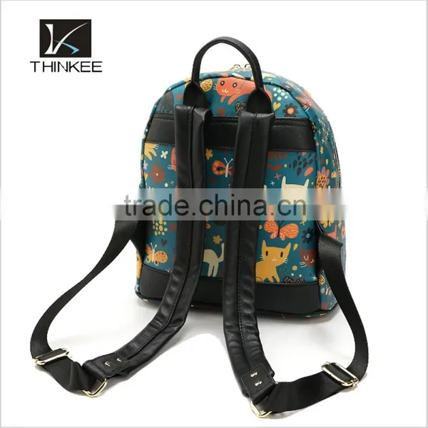 Animal Print Fashion Best Selling pu Leather Backpack Bags photo-4