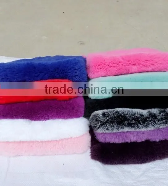 Multicolor Genuine Rex Rabbit Fur Plate for Garment /ihpone Covers photo-4