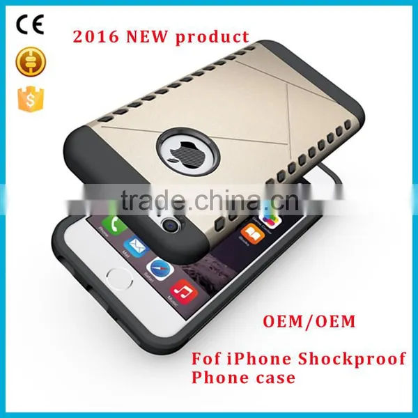 2016 Wholesale Prodcut Fashion 2 in 1 Shockproof Shield Cell Phone Case Mobile Phone Back Cover for IPhone 5 6 6s 6plus photo-5