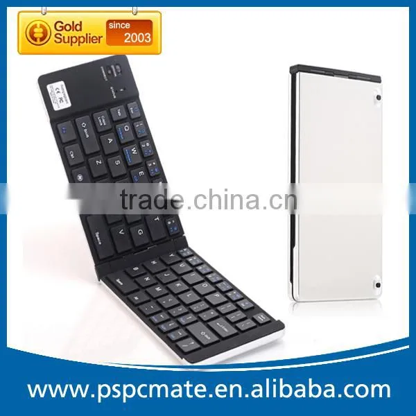 Aluminum Foldable Mini Slim Bluetooth Keyboard for Tablet Mobile Phone photo-6