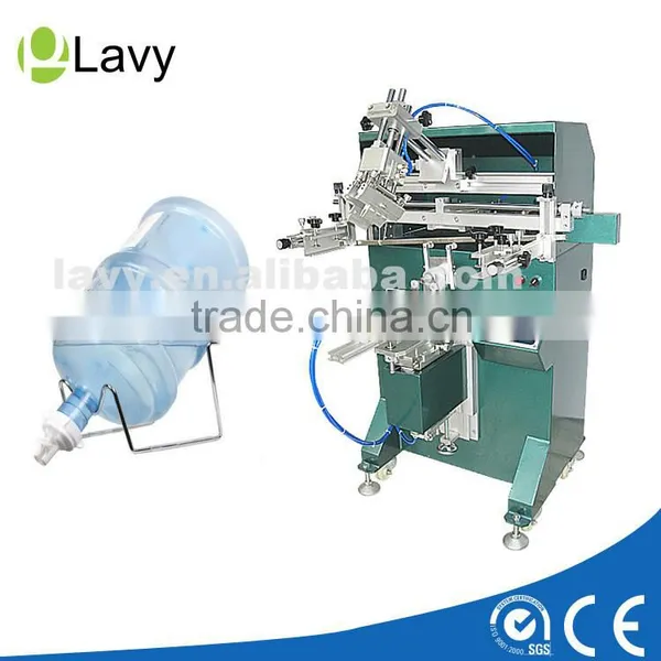 Mineral Water Bottle Curved Cylinder Screen Printing Machine