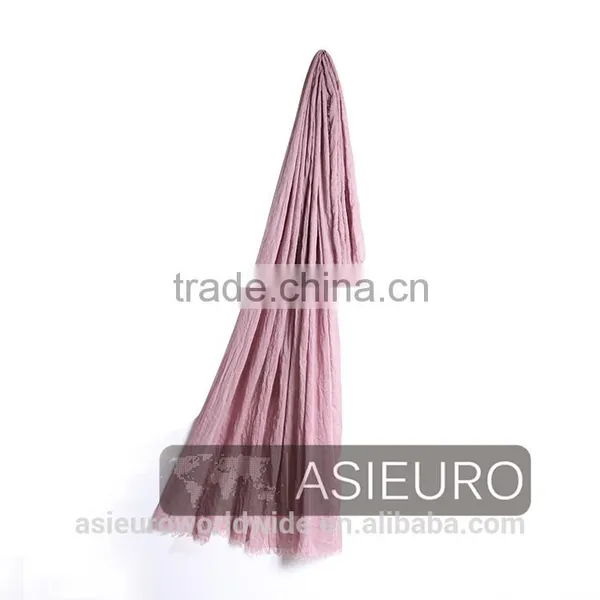 Brand Fashion Material Solid Dyed Scarf, Over Size. BSCI and Sedex