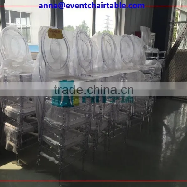 100% PC Polycarbonate Resin Colorful Plastic Tiffany Chair photo-5