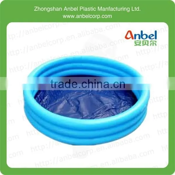 New 60" 3-Ring Pool Inflatable Kids Plastic Swimming Bathtub Paddling Ball Pool,Red And Blue photo-2