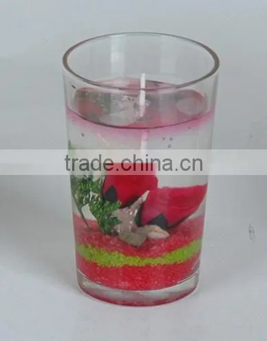 Decorative Champagne Gel Candles Manufacture in China photo-2