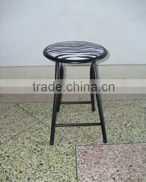 Living Room Furniture Metal Folding Stool Children Chair With PVC Cushioned Seat photo-2