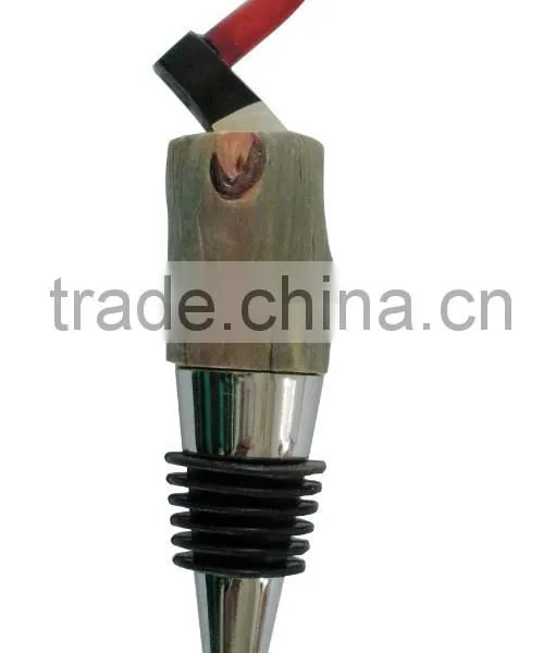 High Quanlity Personalized Resin Wine Stopper,with Axe Design