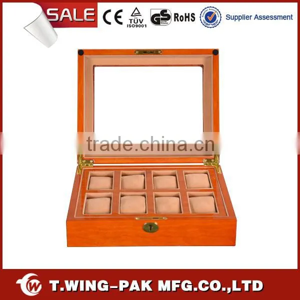 Velvet Watch Jewelry Box Yellow-mud Boxes for Watches Have Wide Range of Watch Box photo-5