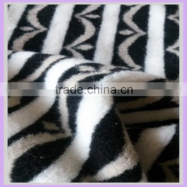 Wool Fabric Flimsy Fabric Knit Wool Sweater Fabric Black and White Stripe Fur photo-4