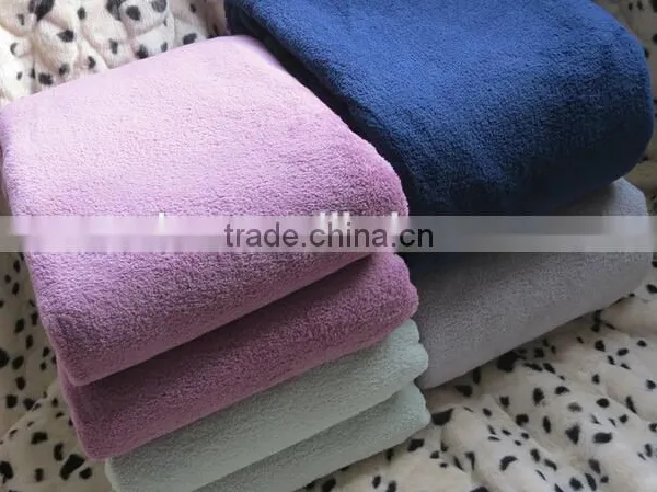 Solid Color Coral Fleece Blanket photo-2