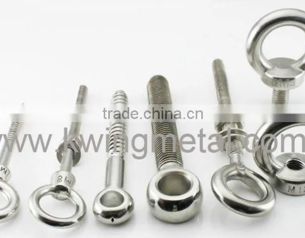 Stainless Steel Eye Bolt Threaded
