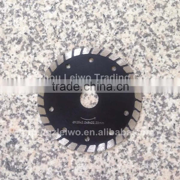 Wide Turbo Blade 5 Inch (125 Mm) Diamond Cutting Disc for Granite Marble Concrete Ceramic Tiles Inner Hole 22.23 mm