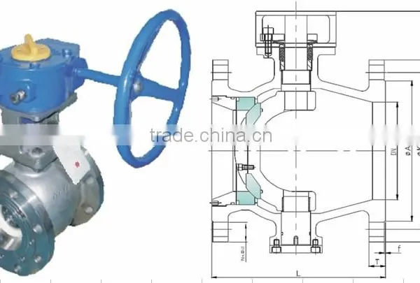 3 Inch Stainless Steel CF8 Dust Discharge Ball Valve DN50 photo-5