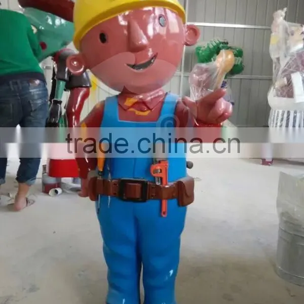 Christmas Garden Cute Fiberglass Cartoon Statue Decorations photo-3