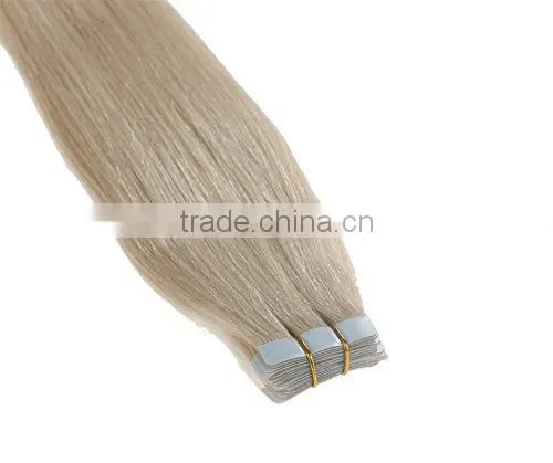 20 Inch Color 613 Light Blonde Tape in Human Hair Extensions photo-2
