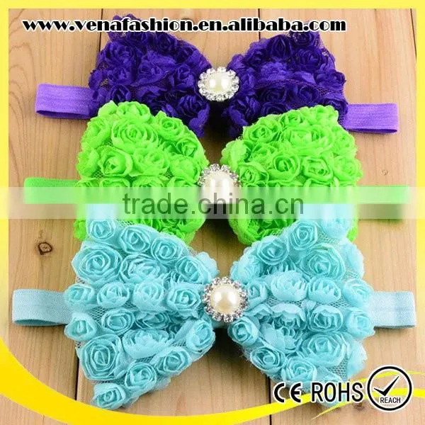Bow Top Elastic Baby Hair Accessories Headbands photo-6