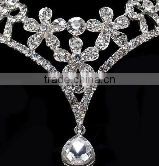 New Fashion Bridal Crystal Pendant Decorative Headband Tiara Crown Jewelry photo-3