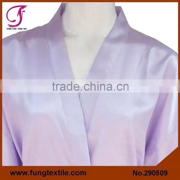 290509 Women Short Satin Bathrobe photo-2