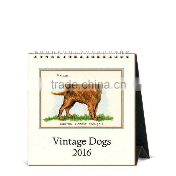 Customized New Fasion Desk Calender With Stand With Full Color photo-3