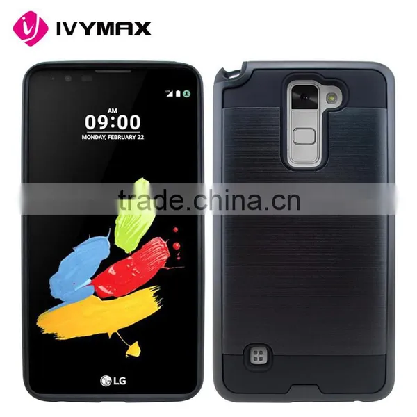 Mobile Phone Case Manufacture Aliminium Textured Grip Back Covers for LG Ls775/ g Stylus 2 photo-6