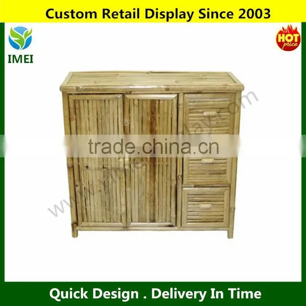 Bamboo Storage Shelf With 3 Drawers YM5-1433