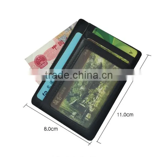 RFID Wallet Leather RFID Blocking Wallet Slim Card Holder Case photo-6
