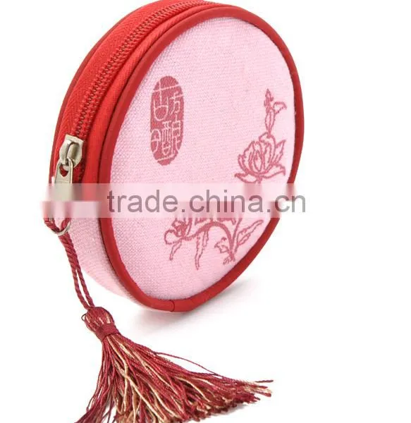 Promotional Round Shape MINI Canvas Bags with Company Logo