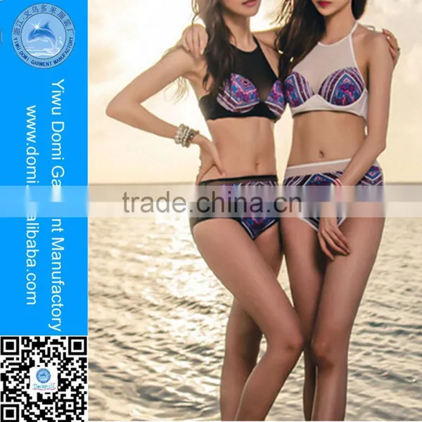 Domi New String Tankini Push Up Top High Waisted Latest Fashion Bikini