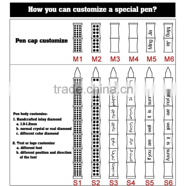 China Manufacturer Product Luxury Diamond Pen Gold photo-4