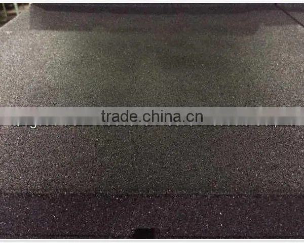 30mm Thick 50cm x 50cm High Impact Crossfit Rubber Gym Insulation Floor Tiles From Qingdao photo-2