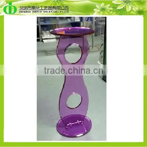 DDL-0024 Luxury Color Clear Acrylic Pedestal Stands for Flowers, Wholesale Acrylic Pedestal Table photo-3