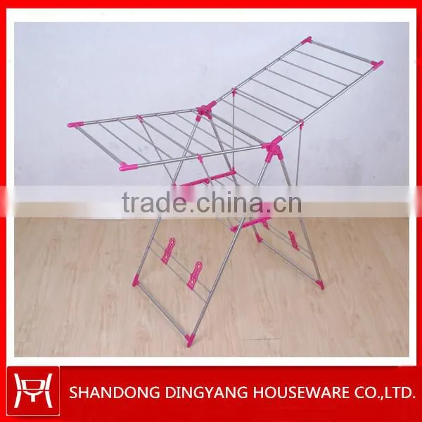 Stainless Steel Ground Foldable Clothes Drying Rack Stand photo-5