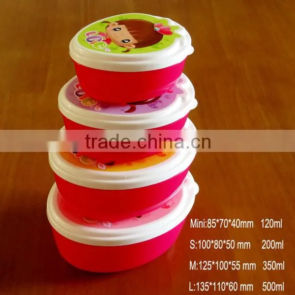 Gift Idea Sweet Girl Stackable&nestable Plastic Snack Box Set photo-4
