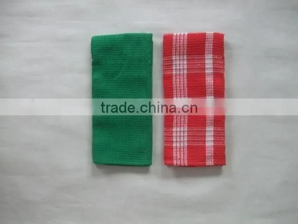 Yarn-dyed Waffle Cotton Kitchen Towel Wholesale Home Textile China Supplier photo-3