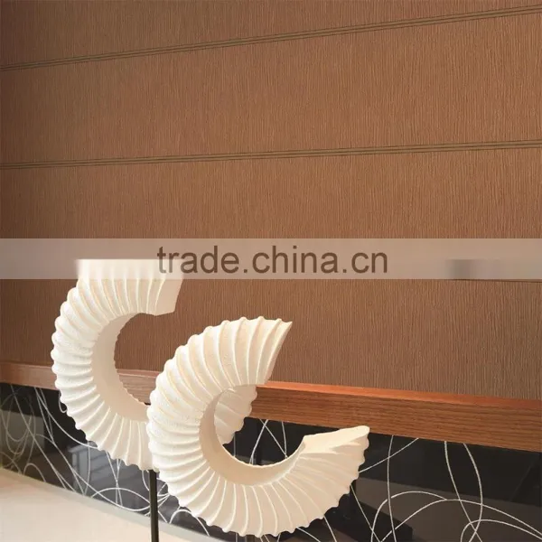 Cheap Modern Decorative Wallpaper of Brown Color for Living Room photo-3