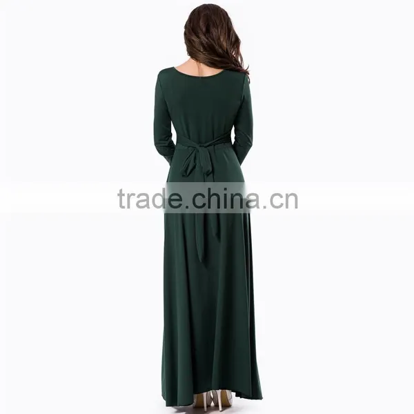 Hot Selling New Design Long Maxi Dress Long Sleeve One-piece Dress photo-3