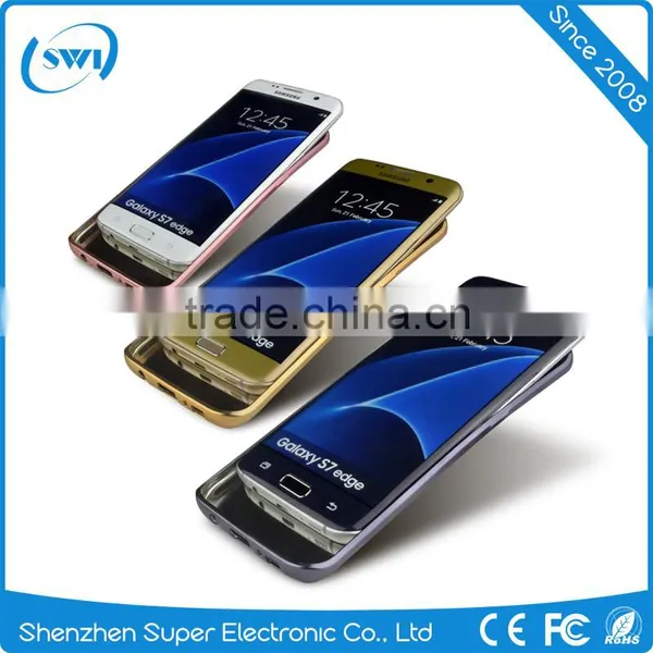 Wholesale China Golden Electroplating TPU Full Cover Case for Samsung S7 Edge Mobile Phone Back Cover photo-4