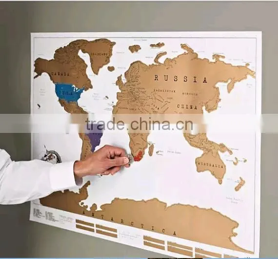 Factory Directly Selling Travel Scratch Map photo-5