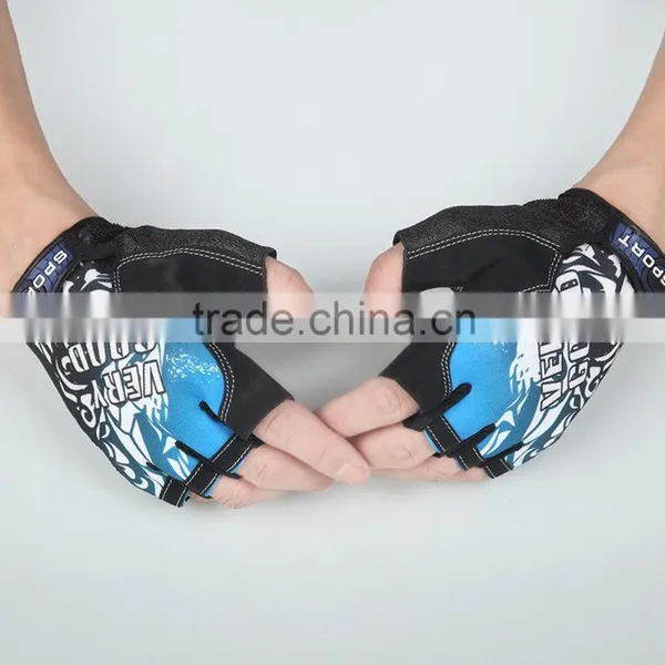 Breathable pu Materia Automobiles Half Finger Gloves photo-2