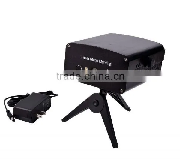 Latest Design Multi Pattern Mini Laser Stage Lighting Projector With Music Controller photo-4