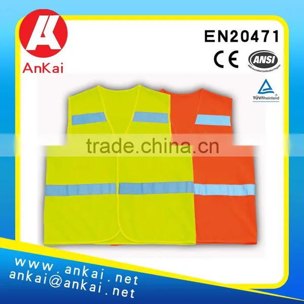 Roadway Warning Safety Vest With EN20471 Standard