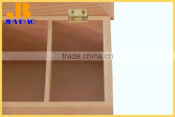 Wooden 4 Separate Green Tea Bag Storage Box photo-2