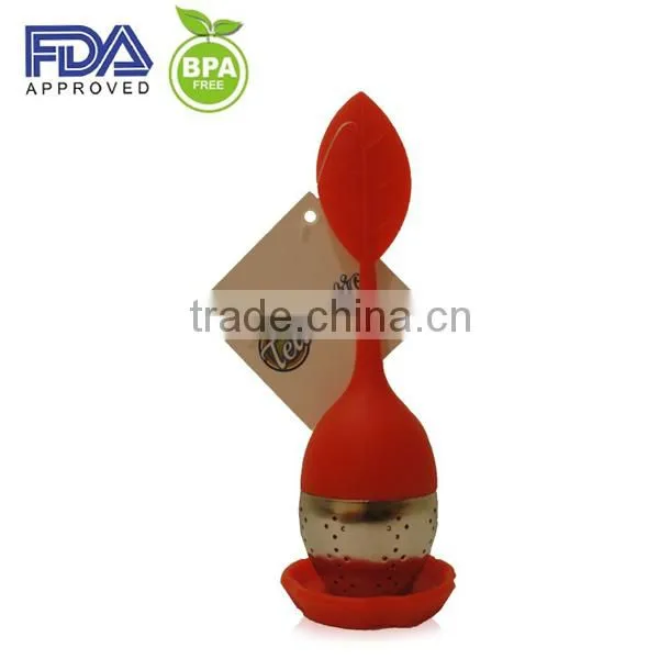 Colorful Infusion Tea Bag/leaf Shaped Silicone Tea Infuser/tea Infuser Silicone photo-5