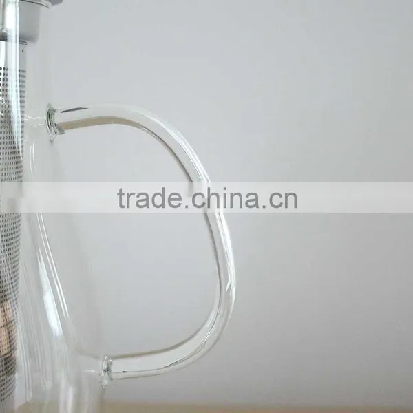 1000ml Glass Water Pot With Stainless Steel Infuser Handmade Glassware N6490 ML Glass photo-3